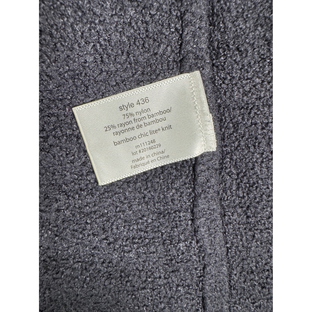 Barefoot Dreams Bamboo Chic Lite Circle Cardigan Gray Open Front Sweater 436 S/M - Picture 6 of 8